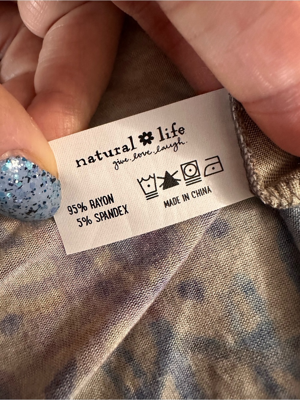 NATURAL LIFE Stevie ButterSoft Maxi Dress Blue Patchwork Long Sleeve XL Pockets - Picture 10 of 10